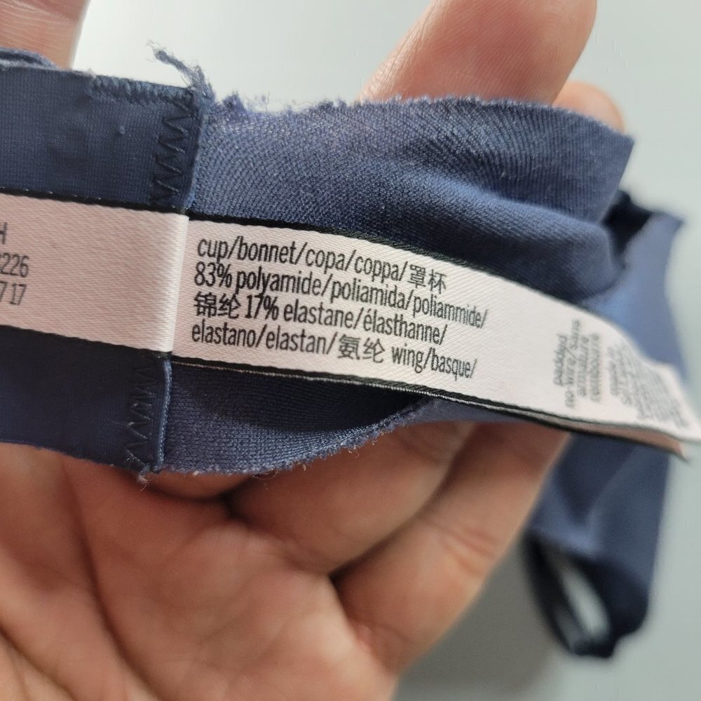 Victoria's Secret Non Wire Padded T-Shirt Bra 34D Women Blue - Picture 7 of 10